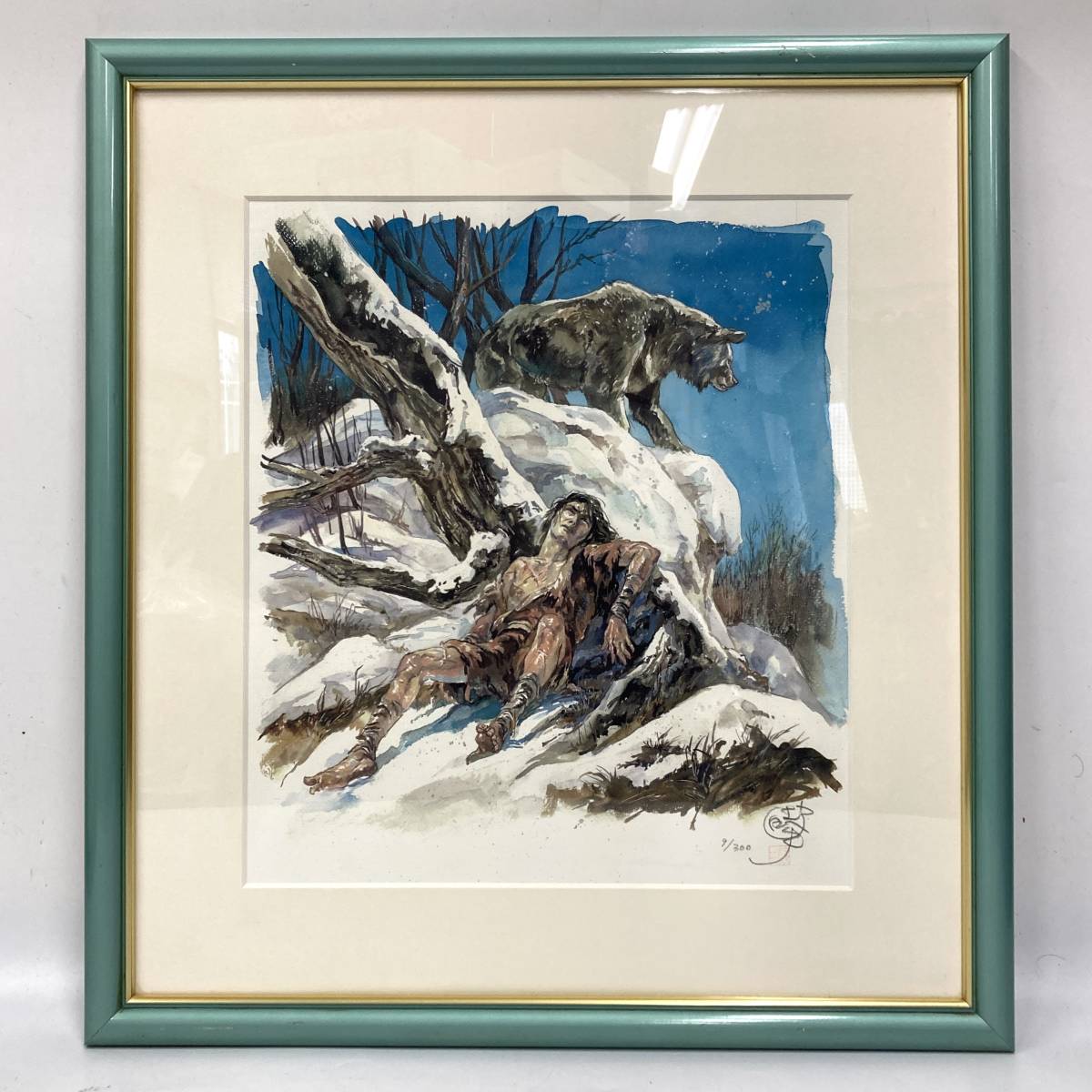 白土三平　複製原画　小学館　コンプリートセット 複製原画 白土三平 岡本鉄二画 カムイ外伝 限定エディション 9/300