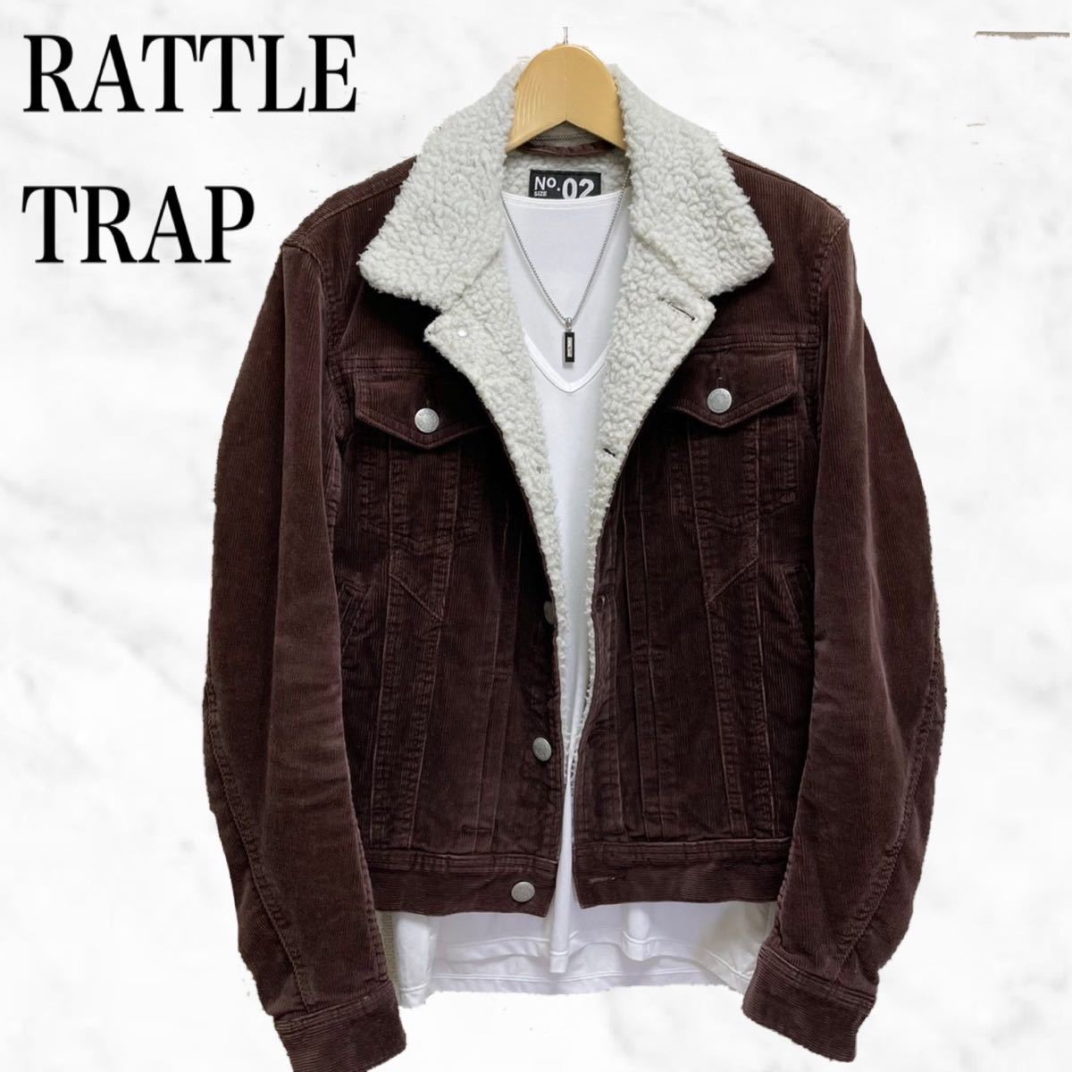 RATTLE TRAP 裏ボアジャケット ボアジャン 茶 ブラウン ブルゾン 