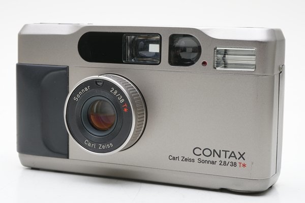 ジャンクCONTAX T2 チタンシルバー フィルムカメラ データ 【フジヤ