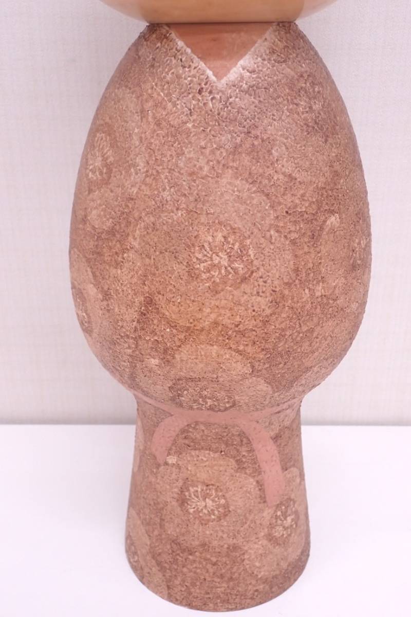 人形　こけし　木彫り　渡辺正雄　置物　インテリア　工芸品　美術品　A1111 創作こけし 渡辺正雄作 「無心」高さ45.5cm 重さ3238g 民芸 伝統工芸
