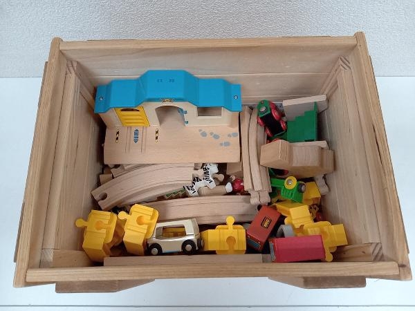 ジャンク】 BRIO ブリオ車両レールストラクチャー 木箱入セット まとめ 
