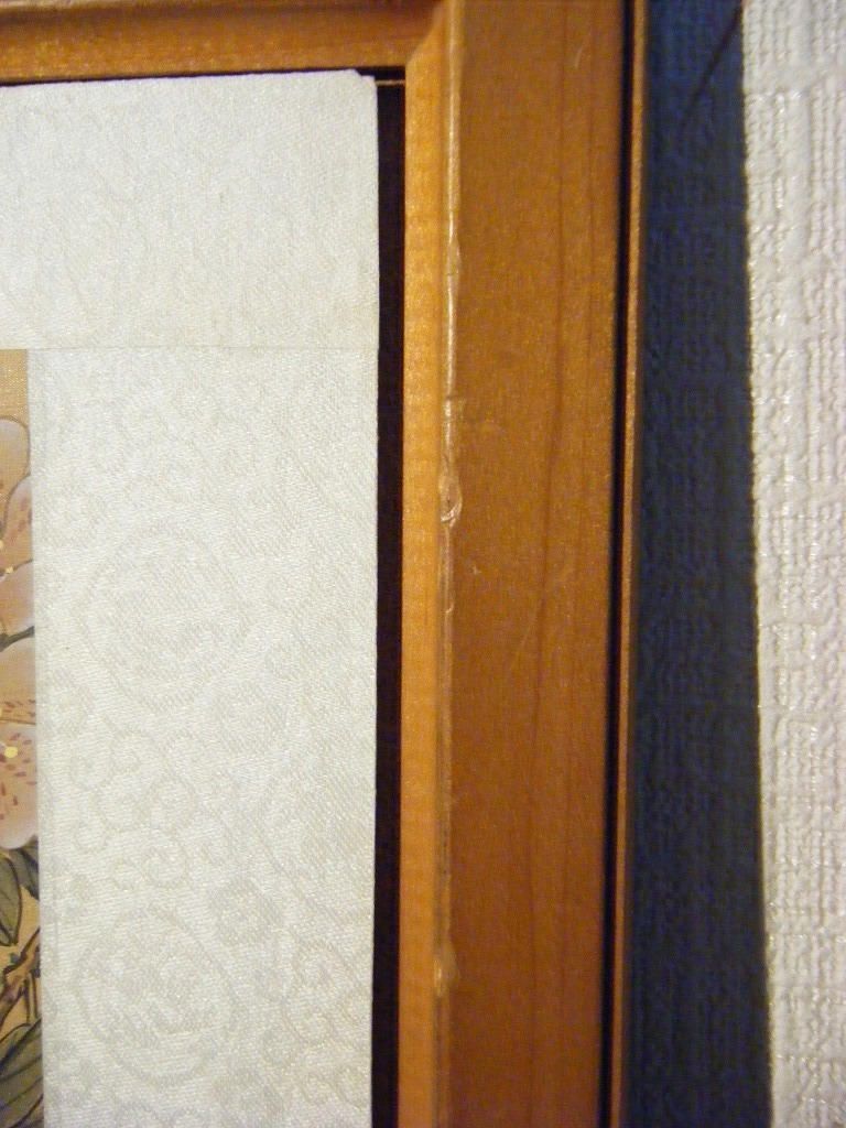 ☆絵画☆作者不詳 サイン有 日本画 花鳥図☆J114 【公式通販】