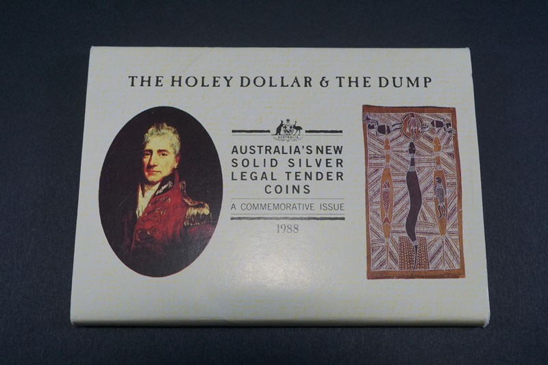 433)希少!外国貨幣 1988年 オーストラリア銀貨 ホーリーダラー＆ダンプ