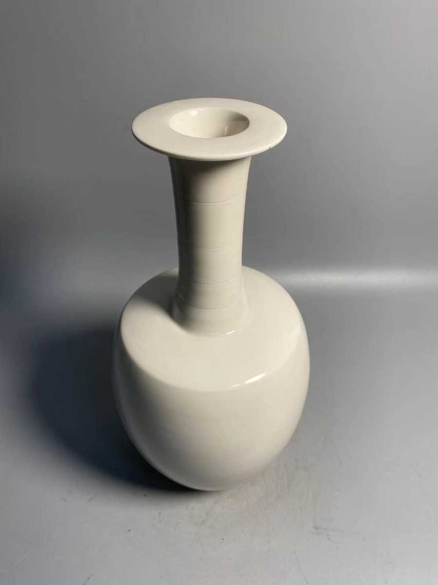 旧家蔵出 陶磁器 定窯 白磁 宋時代 花瓶 花入 中国唐物 煎茶道具 古