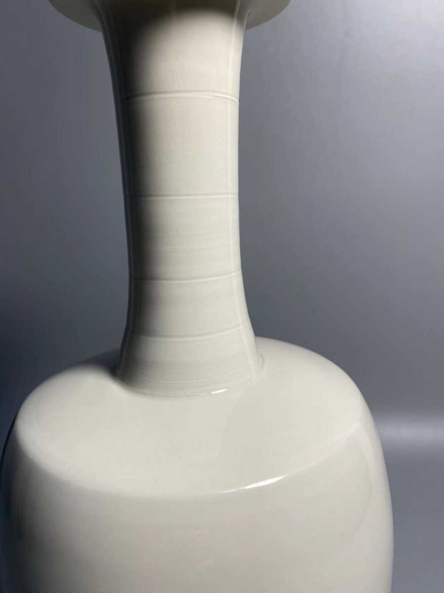 旧家蔵出 陶磁器 定窯 白磁 宋時代 花瓶 花入 中国唐物 煎茶道具 古