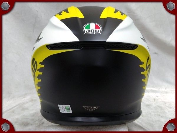 ○未使用品○agv K6 001-RAPID 46 MATT BLACK/WH/YELLOW フルフェイス 