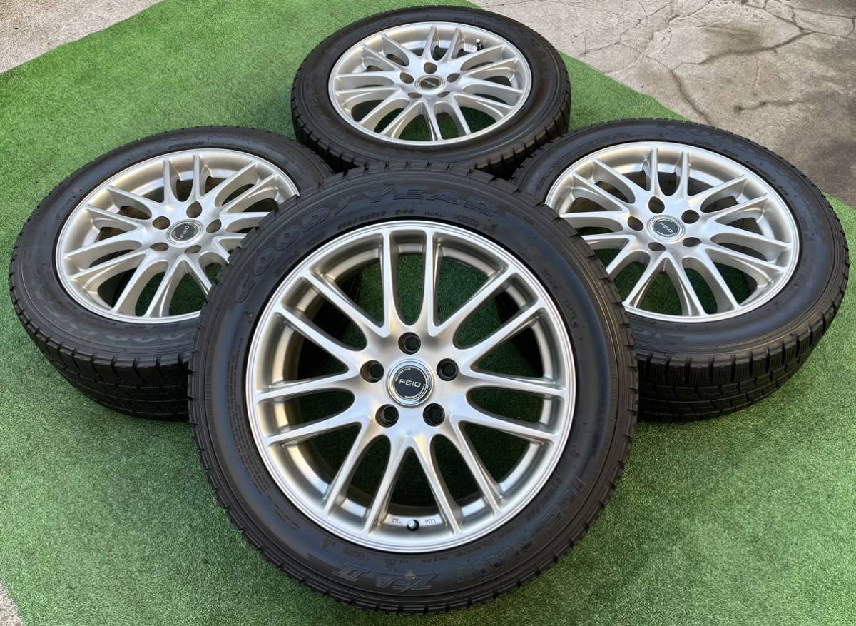 BS FEID 17インチ ホイール＆GOODYEAR 215/55R17 4本セット☆レクサス 