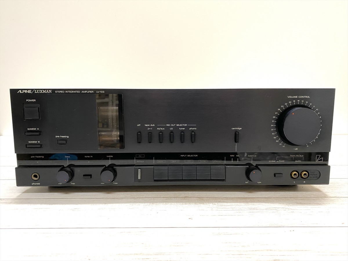 プリメインアンプ LUXMAN アルパイン ALPINE⁄LUXMAN ラックスマン LV