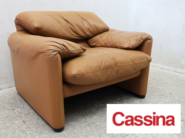 □P607□Cassina/カッシーナ□マラルンガ□675 MARALUNGA□総革 