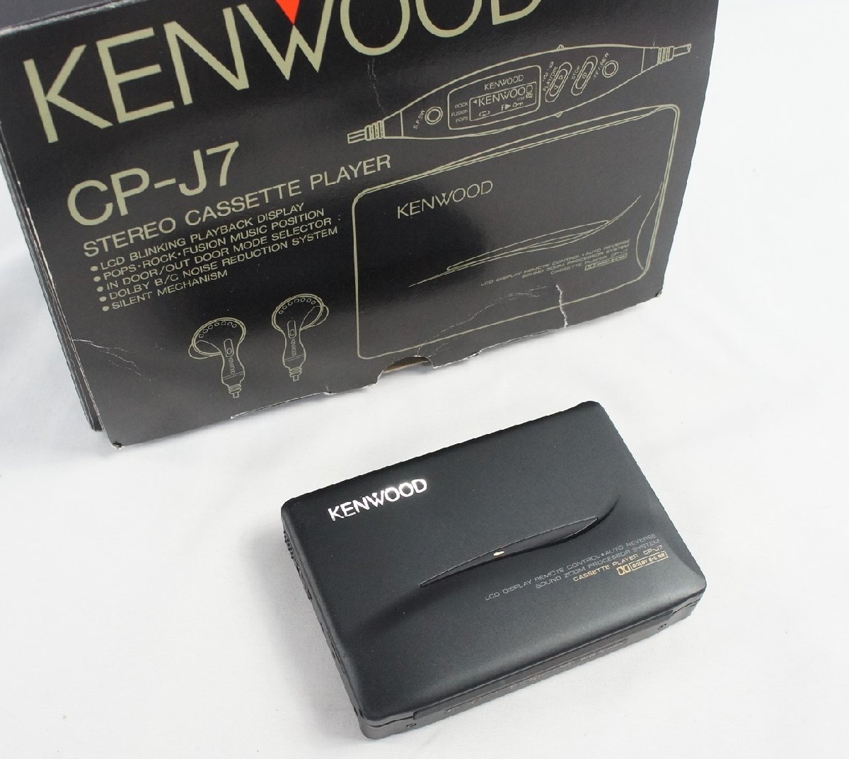 02☆KENWOOD ケンウッド CP-J7 ポータブル ステレオ カセット