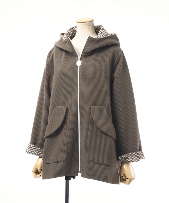 カシミヤ 美品 ピエールカルダン ウールロングコート フォックスファー 