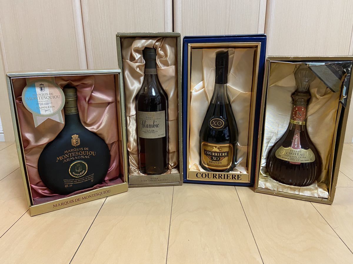  古酒 ブランデー4本セット MONTESQUI NIKKA Alamic COURRIERE XO CHOTEAU NAPOLEON(ブランデー)｜売買されたオークション情報、yahooの商品情報をアーカイブ公開 - オークファン その他