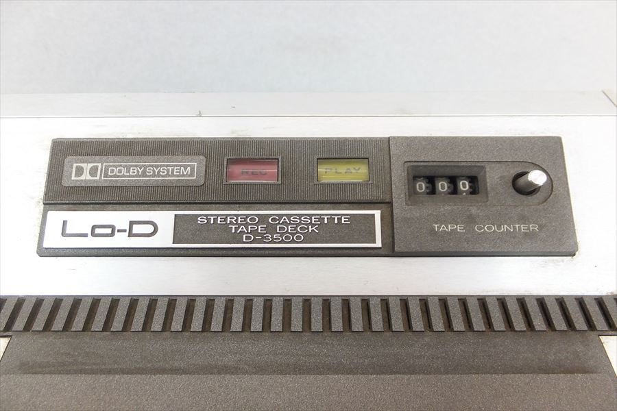 ▽ LO-D ローディー D-3500 カセットデッキ 中古 221205H3440 D-3500
