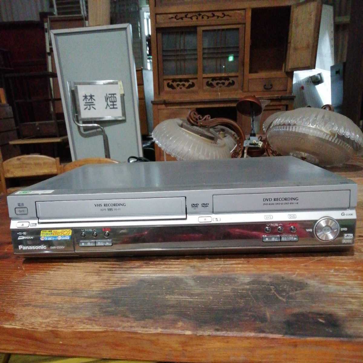 【中古】Panasonic DVD＆VHSレコーダー 本体　DMR-ES30V DMR-ES30V パナソニック Panasonic CNET VCR⁄DVD – 動画記載 送料無料