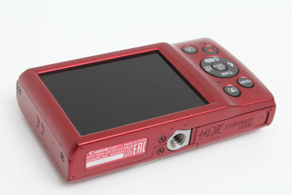 ジャンク】キャノン Canon IXY 200 レッド デジタルカメラ キヤノン