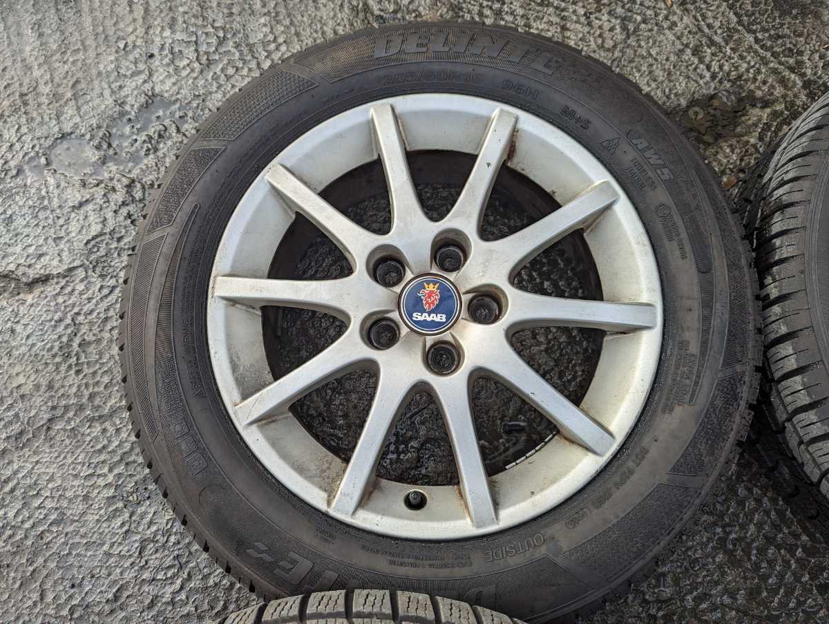 SAAB サーブ 9-3 純正 タイヤ付きホイール 16×6.5J+41 205/60R16