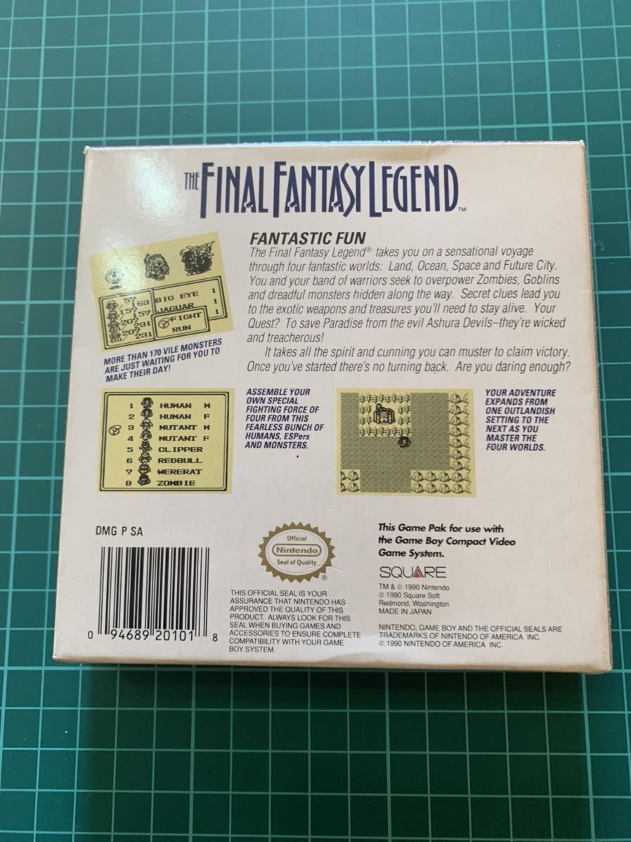 海外版GB Final The Fantasy Legend 魔界塔士 Sa・Ga 北米版 Nintendo