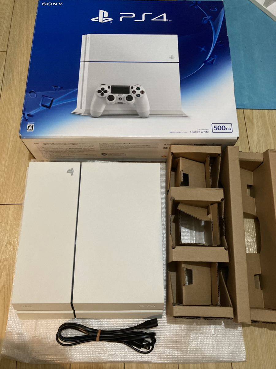 PS4本体 グレイシャー ホワイト1200型 500GB 見た目美品 静音 PS4本体 グレイシャー ホワイト1200型 500GB 見た目美品 静音