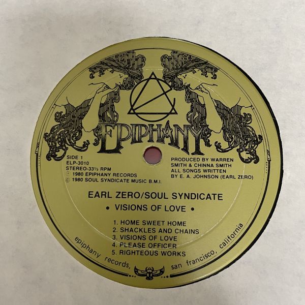 Earl Zero - The – EARL Of Love Visions ZERO | Soul Jah : ‎- (LP,