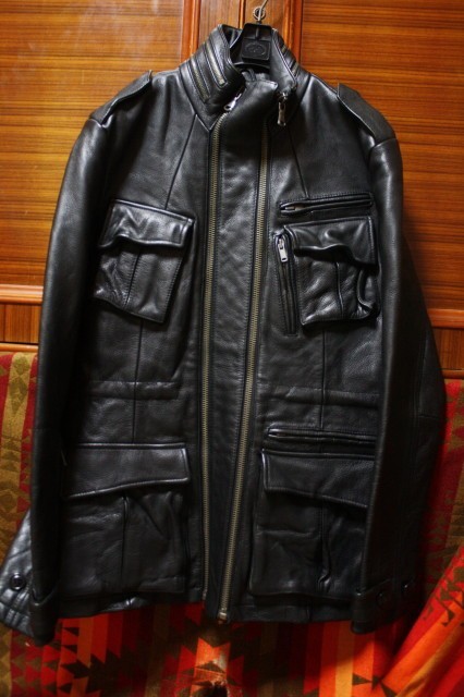 アメリカ西海岸 7 For All Mankind モーターサイクル カーコート レザー ライダース ジャケット ■ UK 型 ベルスタッフ 風 M65 Schott 好き