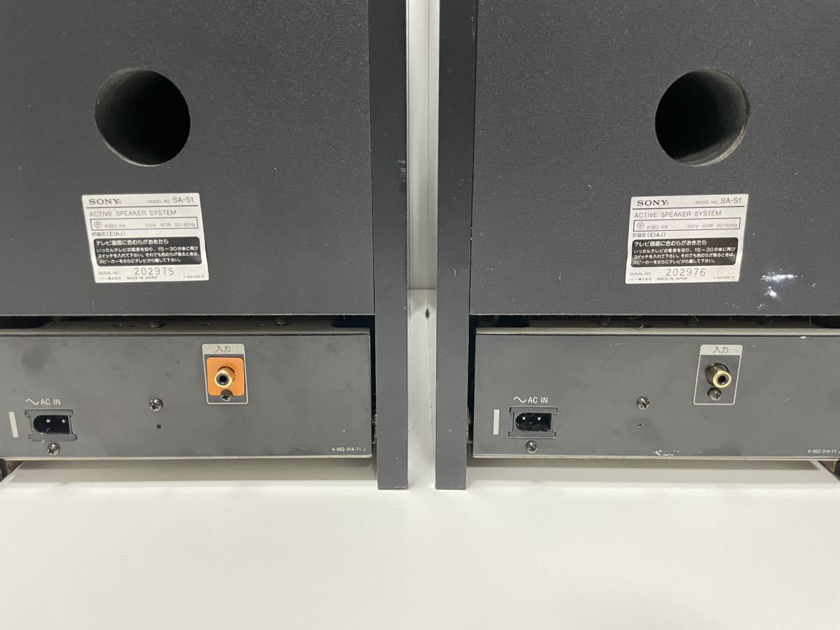 SONY SA-S1 ソニー スピーカーシステム アクティブスピーカー