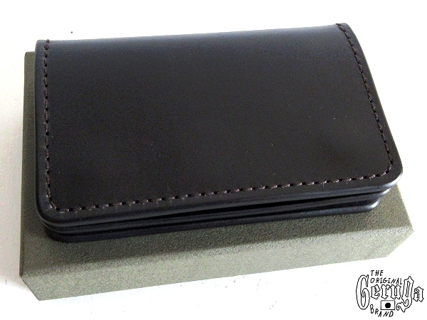 新品箱付 GERUGA ゲルガ GR-LP-E001 LEATHER CARD CASE 真鍮/ブラスパーツ 肉厚 レザーカードケース 財布 ブラック 黒 本革 元CELT&COBRA \u0026 GERUGA \u2013 COLLECTION Online Store