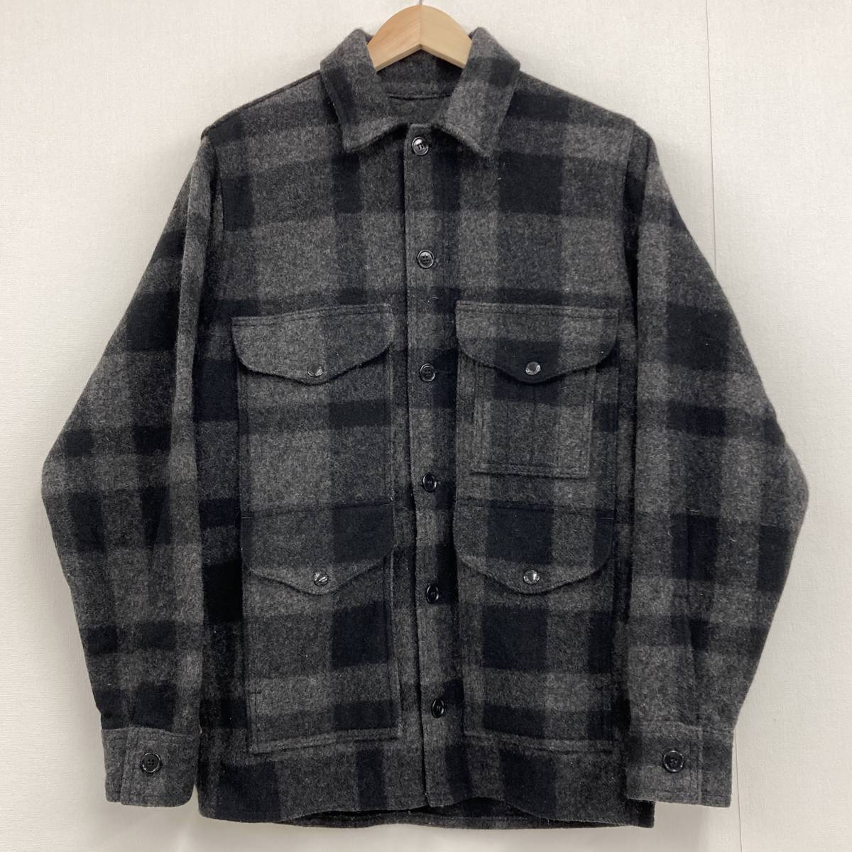 FILSON GARMENT マッキーノクルーザージャケット ウール グレー×ブラック ブロックチェック USA製 36サイズ フィルソン 2120129