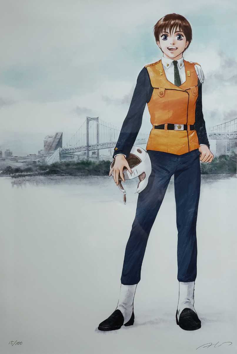 機動警察パトレイバー 高田明美 直筆サイン入り版画 SEA BREEZE アート 