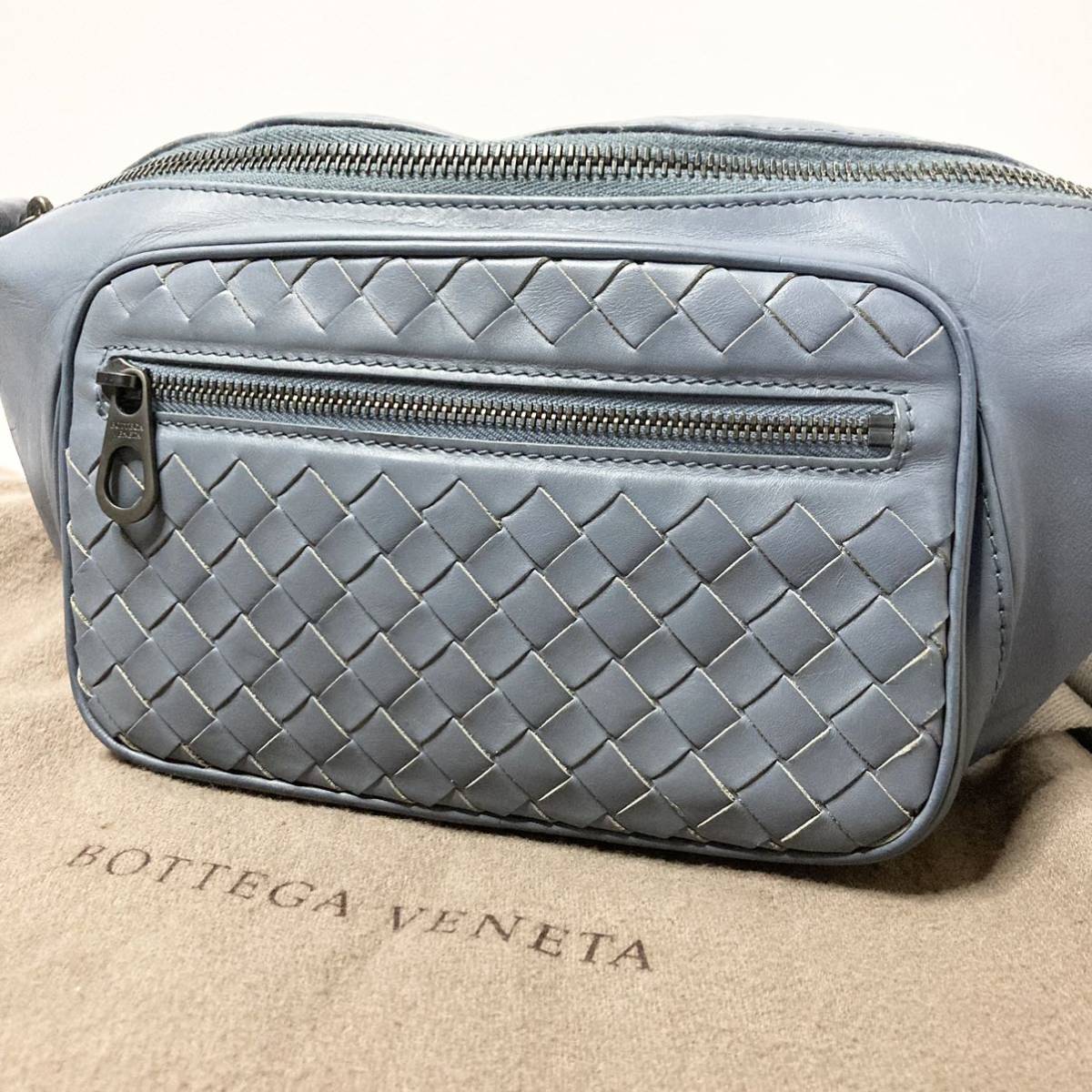 ○BOTTEGAVENETA ボッテガヴェネタ○イントレチャート○ウエストバッグ 