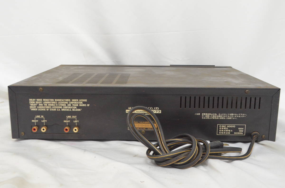 GX-73 AKAI - (オーディオ gx-73」カセットデッキ 「akai Yahoo