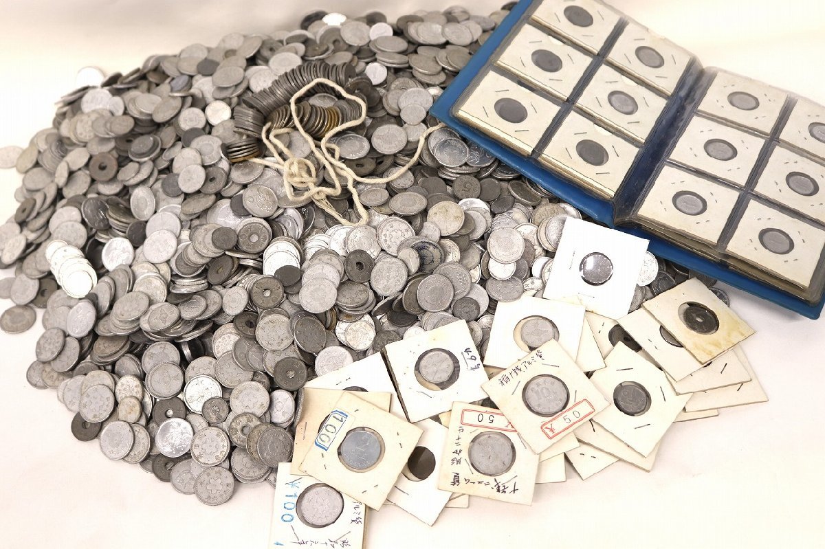 ④ 古銭 穴銭 おまとめ 約4.4kg 五十銭 二銭 五銭 一銭 十銭 寛永通宝 大量