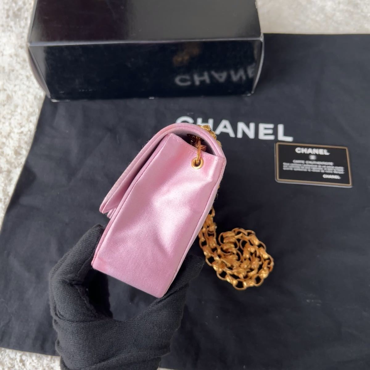 1円から シャネル CHANELマトラッセ ショルダーバッグ チェーンバッグ 