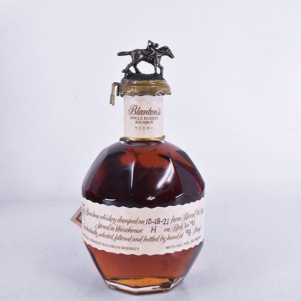 バーボン 1円～☆ブラントン シングルバレル 2021年 ＊巾着袋 箱付