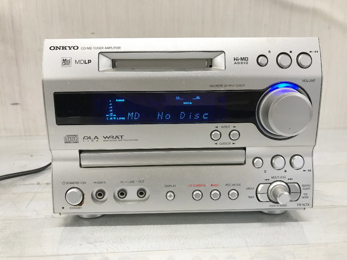 ONKYO FR-UN9 オンキョー 低 D アンプ ONKYO FR-UN9 DVD MD CD コンポ