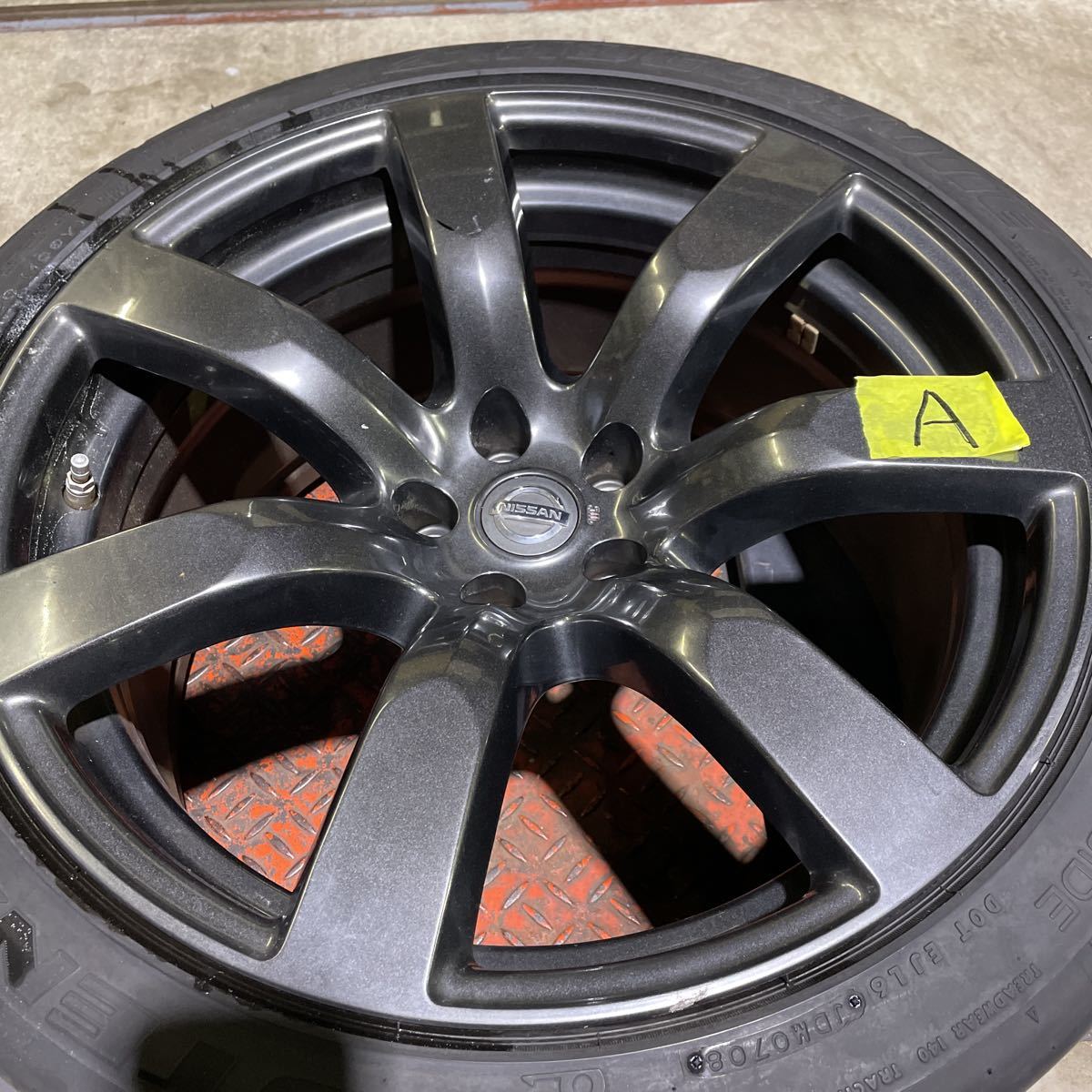 R35 GTR前期 日産純正 ホイール4本 9.5J10.5J 255 285 GT-R RAYS製 