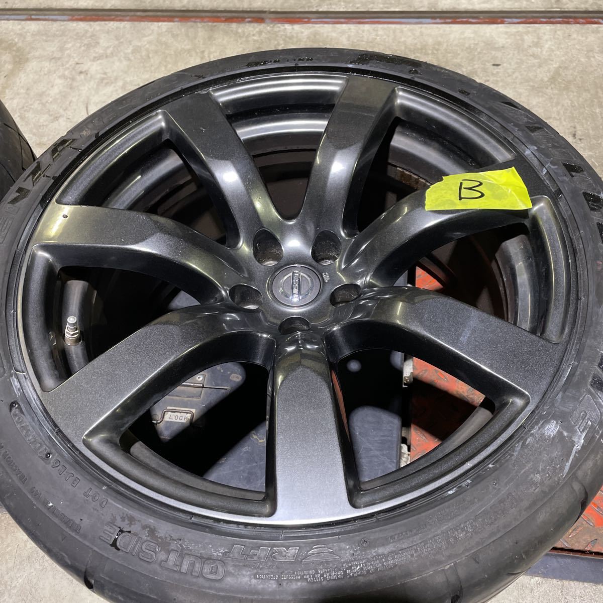 R35 GTR前期 日産純正 ホイール4本 9.5J10.5J 255 285 GT-R RAYS製 