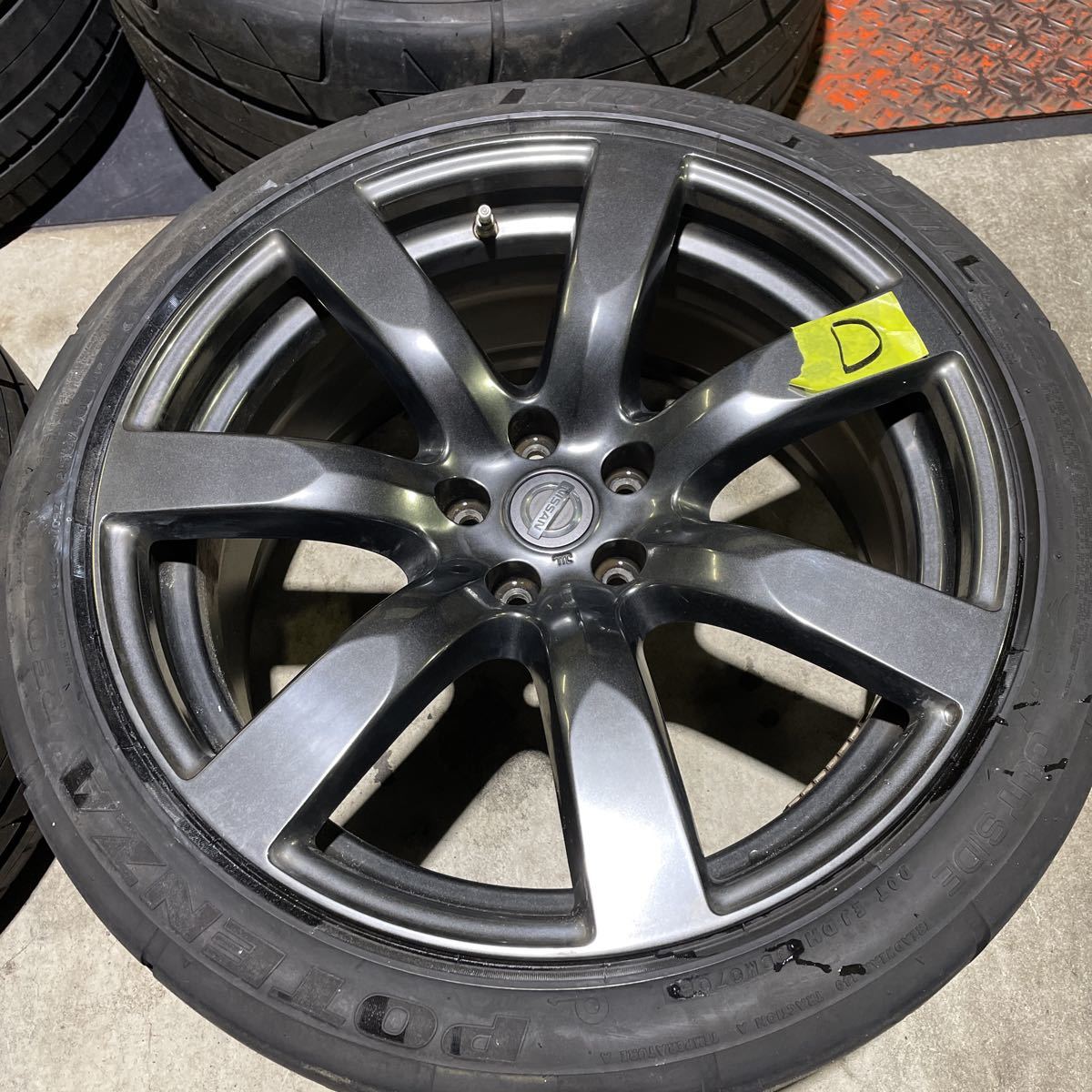R35 GTR前期 日産純正 ホイール4本 9.5J10.5J 255 285 GT-R RAYS製 