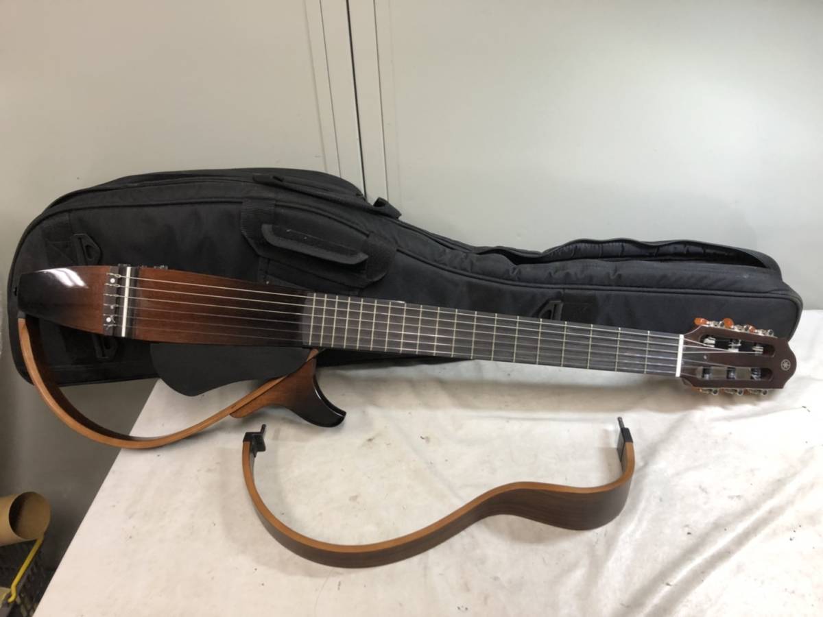 （252）YAMAHA ヤマハ サイレントギター YCJ-SLG200 ソフトケース付き