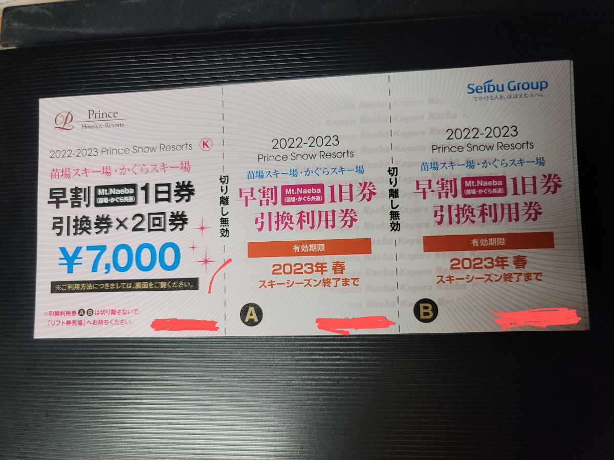 苗場スキー場　かぐらスキー場リフト券 苗場、かぐらスキー場1日券ペア 【公式通販】