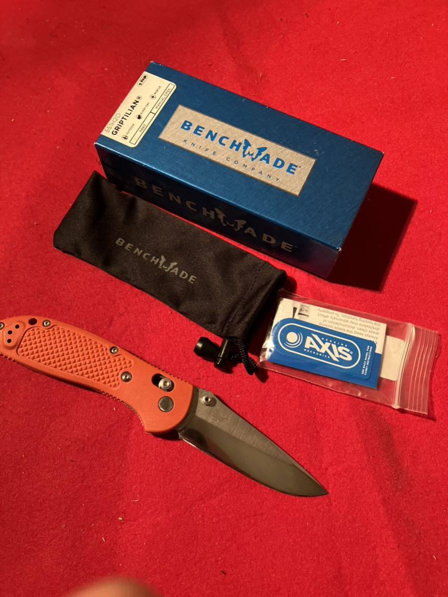 BENCHMADE griptilian 551H2O ベンチメイド グリップティリアン 鋼材 n680 錆びない鋼材 チタンビス付き ...