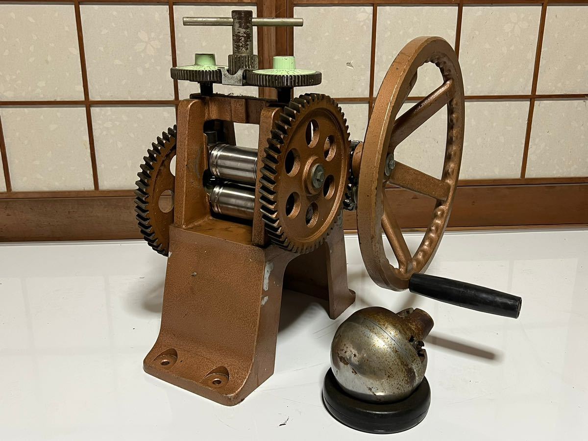金属加工 彫金ローラー 金属圧延機 歯科技工　中古現状品！！