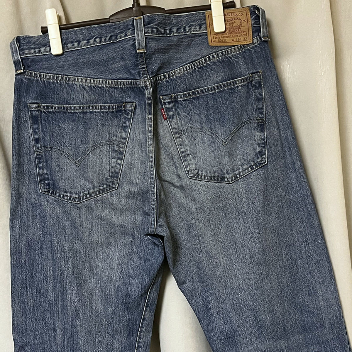 W36 LEVIS リーバイスLVC 日本製 501XX 47501-0213 USED加工 ヒゲ 