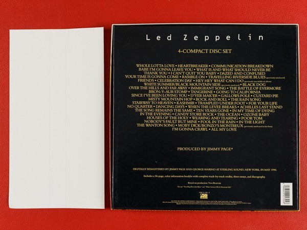 国内盤帯付き4CD BOX レッド ツェッペリン LED ZEPPELIN⁄組み立て Led
