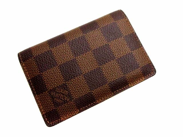 ルイヴィトン LOUIS VUITTON カードケース 名刺入れ ダミエ オーガナイザー ドゥ ポッシュ N61721 ブラウン系 茶系 メンズ レディース