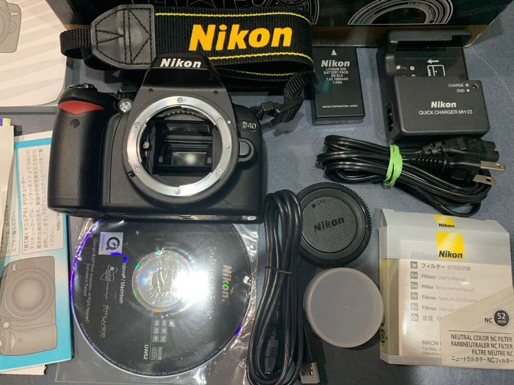 NIKON/ニコン D40 デジタル一眼レフカメラ ボディ 純正バッテリー EN 