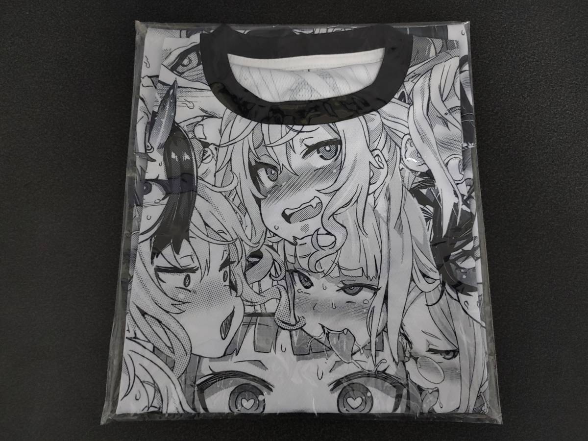 朝凪/fatalpulse コミケ100 新作グッズ【アヘ顔Tシャツ C100記念ver.[L 