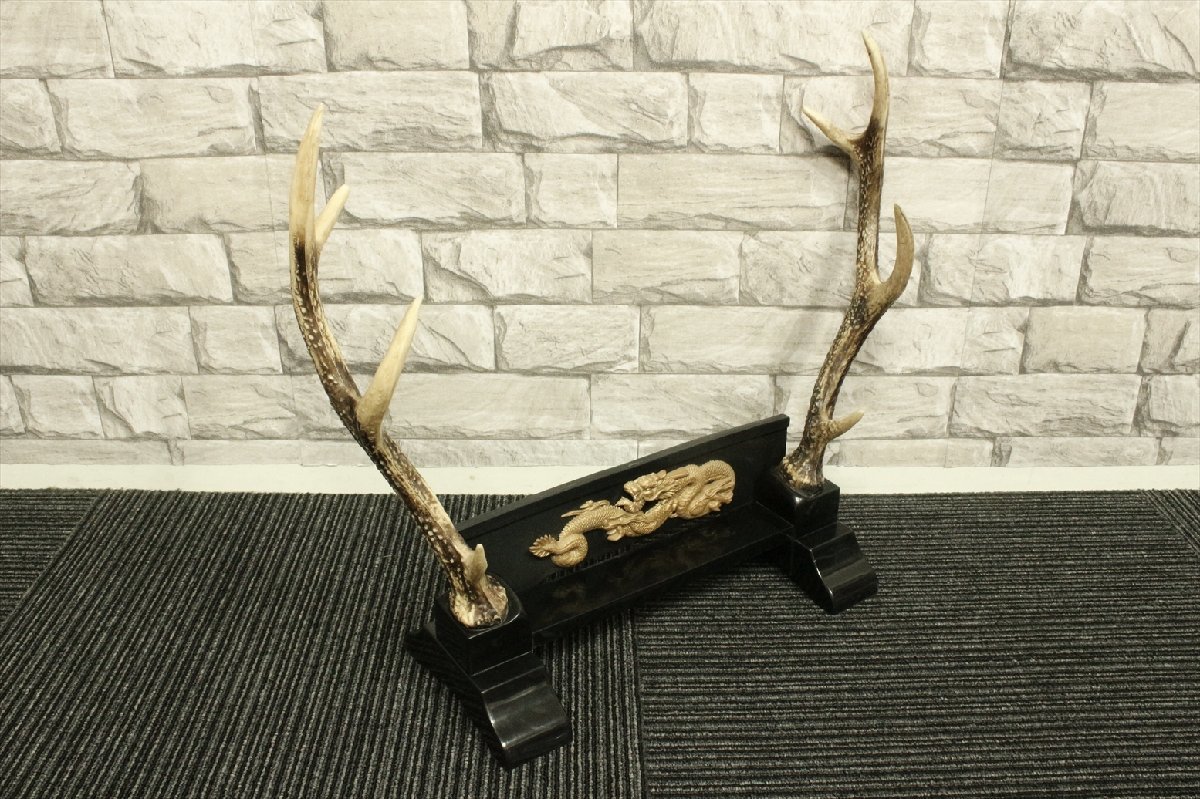 刀台 台座 飾り台 鹿角 レプリカ プラスチック製 刀立て 刀置き 模造刀