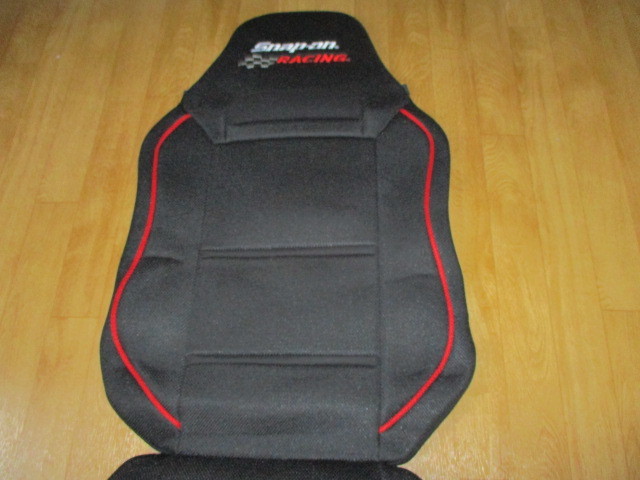 スナップオンレーシング　バケット風シートカバー　美中古　ツナギ・ジャケット