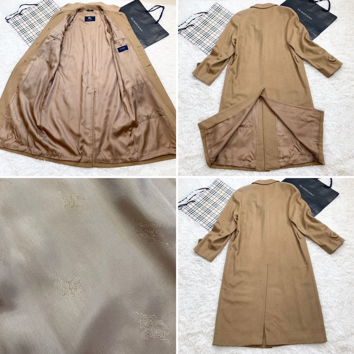 ☆超最高級!37万超♪ 英国製【美品】バーバリー ☆裏地 ホースマーク柄