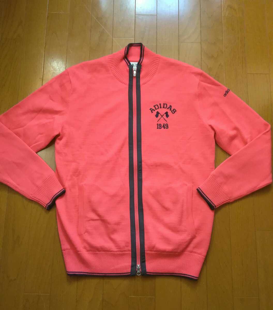 アディダスゴルフ長袖ニットジャケットL 